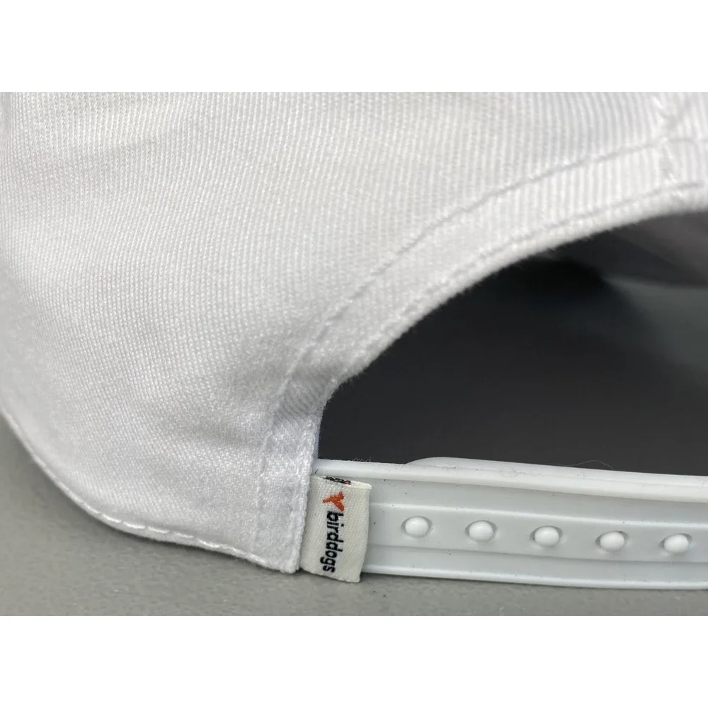 Birddogs White Rope Hat Snapback Cotton Twill Embroidered Bird Logo Cap Men